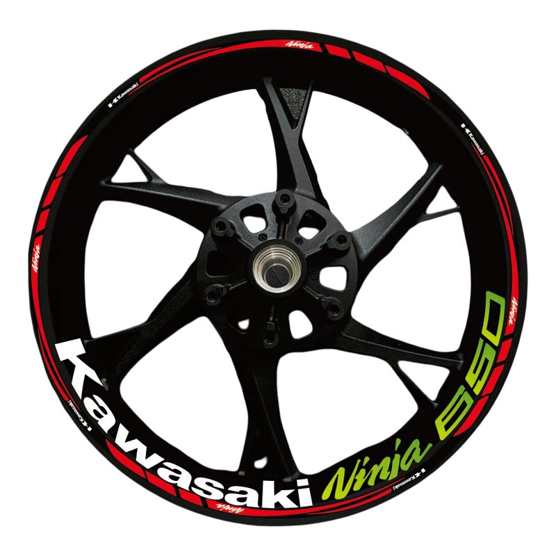 适用川崎忍者ninja650新款轮毂贴