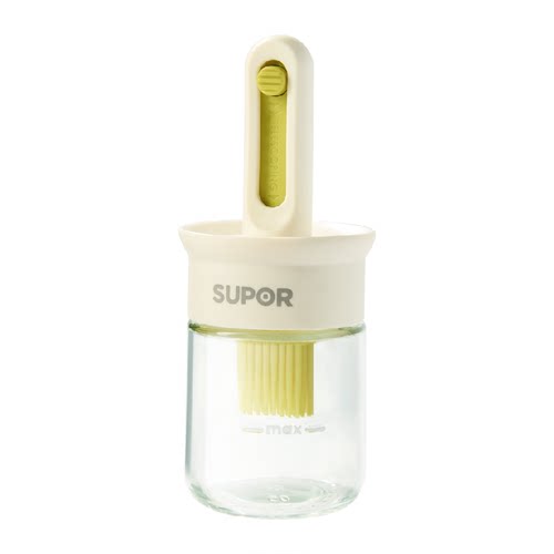 包邮苏泊尔烘焙油刷油瓶一体玻璃硅胶刷油刷子家用耐高温烧烤刷子