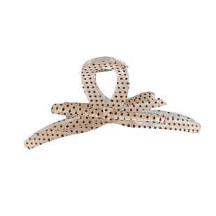 韩系ins少女心波点蝴蝶结抓夹女大号后脑勺盘发鲨鱼夹发量多发夹