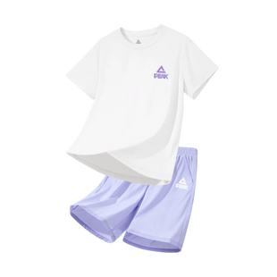 匹克童装女童运动套装夏季2026新款儿童羽毛球训练服速干大童短袖