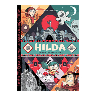 【现货】【希尔达漫画】山怪之夜(5希尔达与巨石森林+6希尔达与山之王) 【Hildafolk】Night of the Trolls英文儿童漫画原版图书