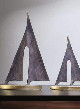 一帆风顺帆船创意摆件家居客厅酒柜电视柜办公桌面装饰品乔迁摆设