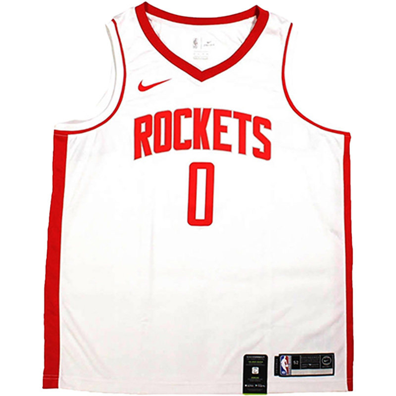 Nike/耐克正品NBA威少 火箭队0号男子篮球运动球衣BV7990-104