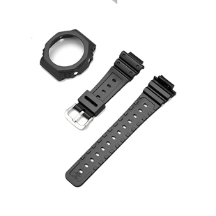 适配卡西欧ga2100改装表壳表带农家橡树保护壳配件树脂防水防汗臭