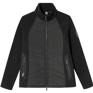 HALTI哈尔迪女士运动P棉轻量弹力立领修身针织外套HFSDA26239S