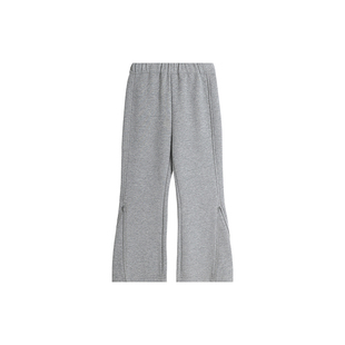 布丁哈鲁童装冬装女童洋气裤子2026冬季新款儿童休闲百搭微喇叭裤