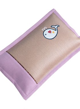 夏天冰丝儿童枕头小孩冰凉凉枕透气凉爽吸汗幼儿园卡通荞麦壳枕芯