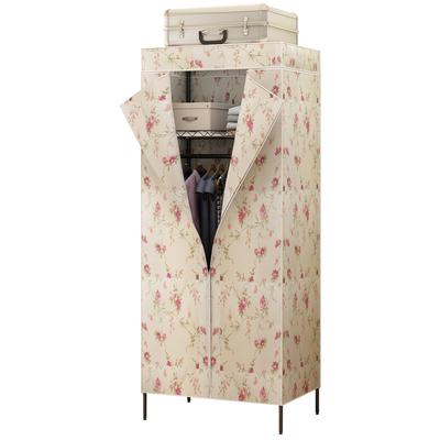 钢管加固加粗宿舍收纳简易布衣柜