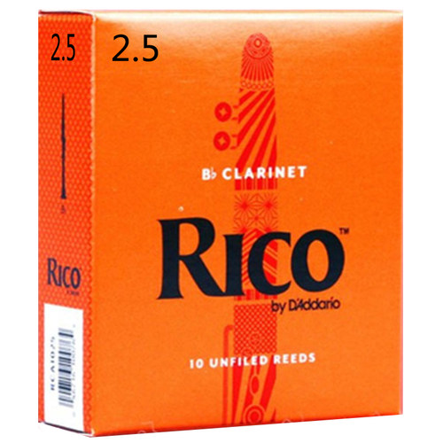 达达里奥RICO单簧管哨片瑞口黄盒橙盒黑管降b调古典流行2.5号