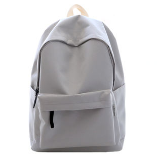 大小款纯色尼龙书包男双肩包女韩版高中生双肩背包大学生简约百搭