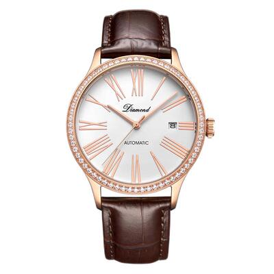 上海钻石手表男自动机械表时尚防水4100官方正品皮带学生男士手表