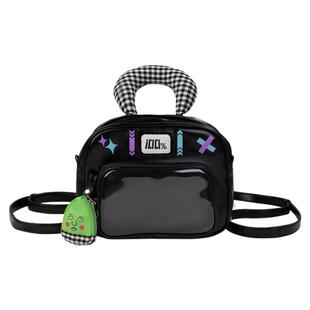 小羊古力灵能百分百痛包日常黑色可爱双肩背包斜挎包包JK制服书包