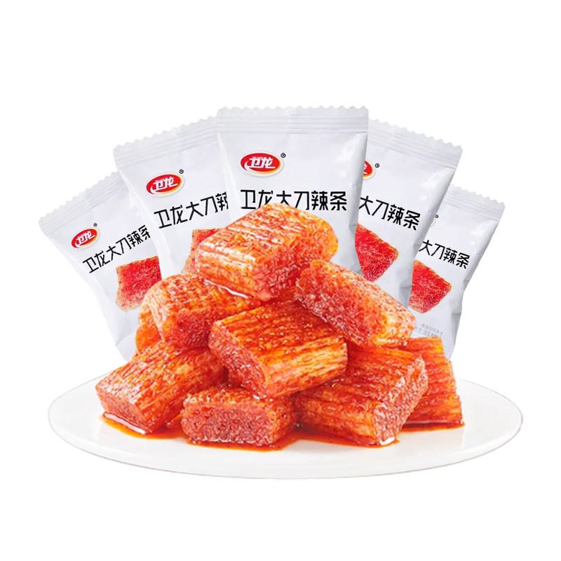 卫龙大刀肉辣条200包小面筋怀旧