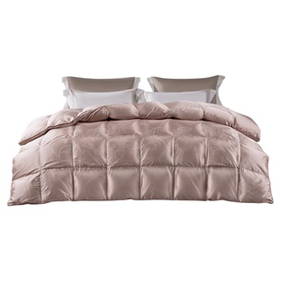 富安娜家纺95白鹅绒被子高端轻奢羽绒被秋冬加厚保暖冬季双人被芯