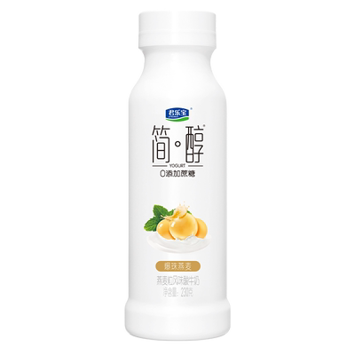 君乐宝简醇0蔗糖酸奶青柠油柑藜麦燕麦爆珠酸奶230g*8瓶