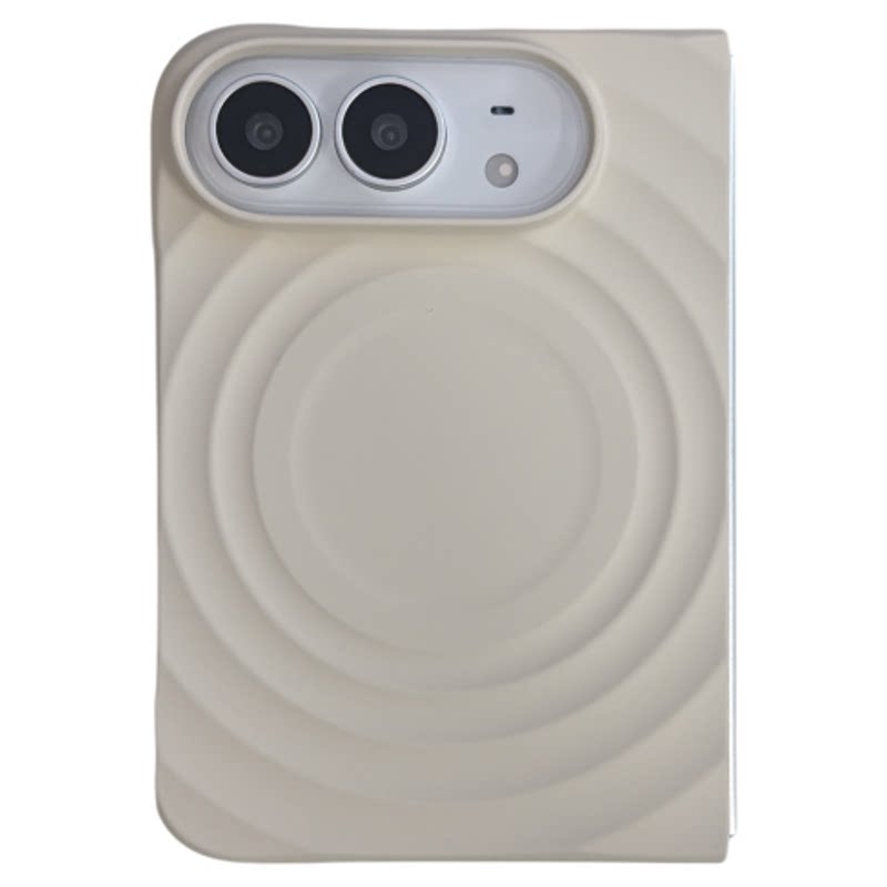 古董白波漾肤感带前框适用苹果iphone18Duo折叠壳iphone新款Ultra折叠手机壳iphone磁吸18duo液态硅胶手机套