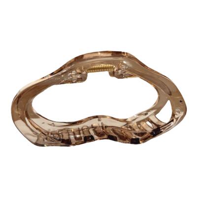 发夹PC简约气质云朵茶咖色抓夹