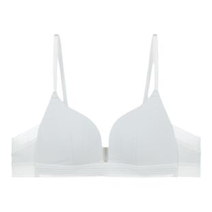 【长三角杯】安莉芳官方奥莱安朵光面文胸中厚款小胸无钢圈内衣女