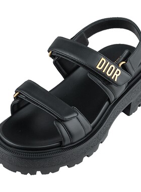 Dior/迪奥露趾魔术贴沙滩凉鞋女