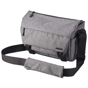 日本HAKUBA信使相机包单反收纳包 收纳镜头充电宝街拍邮差包 灰色