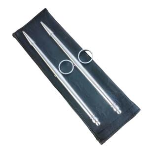 不锈钢判官笔实心笔峨眉刺点穴笔表演笔车载防身笔酷棍八卦掌套路