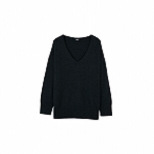 GOBI戈壁秋冬时尚休闲大V领宽松毛衫女士纯羊绒针织衫WK741