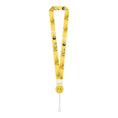 易拉扣伸缩挂绳挂脖卡套长挂绳