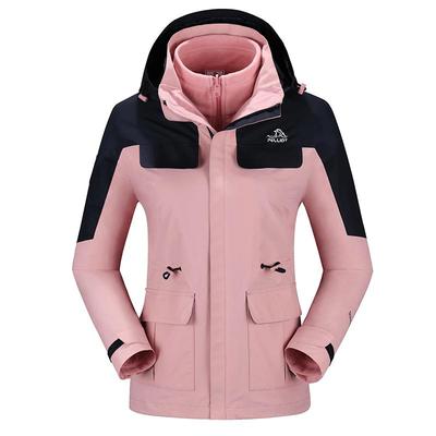 伯希和冲锋衣女三合一加绒保暖