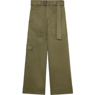 IT Proenza Schouler女装工装阔腿裤新品时尚帅气配腰带长裤33616