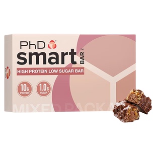 PhDmini夹心蛋白棒可可乳清高健康代餐零食能量0蔗糖饼干减食品