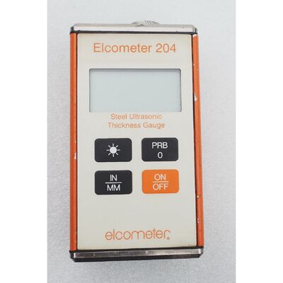ELCOMETER MODEL 204 STEEL ULTRASONIC THICKNESS GAUGE MADE IN