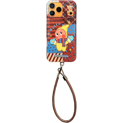 卡巴顿 超好看创意星星人适用苹果17promax手机壳新款16pro女iphone15带挂绳14pro高级感13独特小众款不撞壳