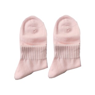 大时代袜子女短袜纯色棉袜秋冬女士中筒袜纯棉防臭袜学生运动袜子