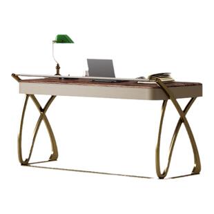 Mobeier 北美黑胡桃木书桌家用轻奢现代高端中古风老板书房办公桌