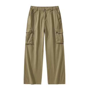 班尼路SK休闲裤子男秋季新款直筒宽松美式工装潮牌高级感长裤子MS