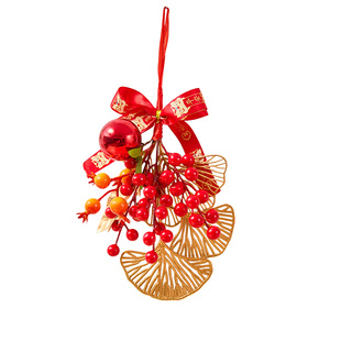 新年装饰柿柿如意红果挂件2026马年乔迁门挂过年客厅氛围布置挂饰