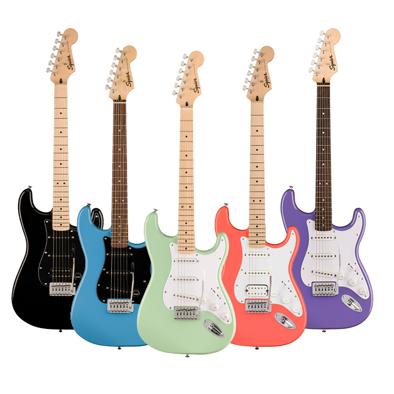 Fender芬达电吉他 squier 音速sonic aff cv复古 单单双 sq电吉他