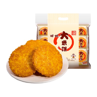 旺旺大米饼金黄酥脆400g