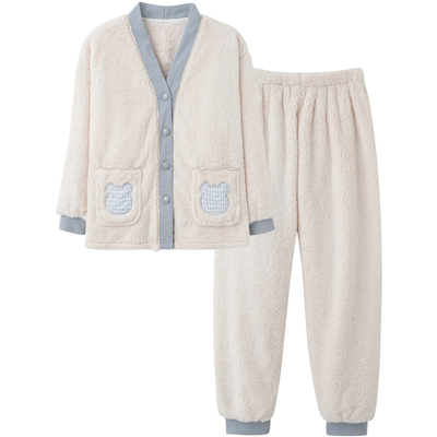 思莉太太情侣珊瑚绒睡衣