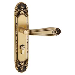 三环新款欧式全铜门锁卧室内门执手锁黄铜静音实木门把手锁具-G60