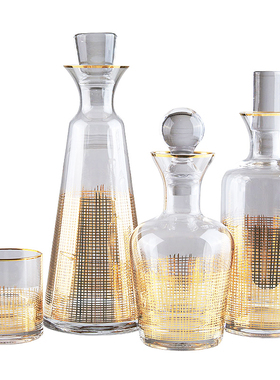 轻奢风水晶样板间酒杯摆件