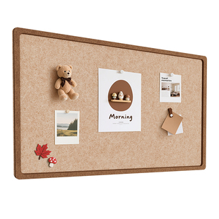 毛毡板墙贴照片墙背景板展示墙组合相框墙面装饰创意软木墙板相片墙相册墙毛粘板拍立得书桌高级感客厅留言板