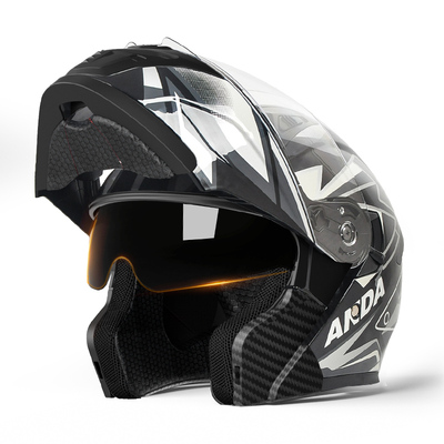 【AD头盔】机车骑行摩托车揭面盔