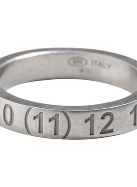 百搭数字造型纯银戒指