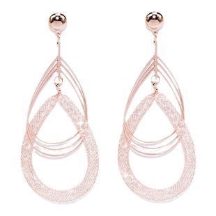 欧美夸张大耳环网包水钻无耳洞螺丝耳夹耳环饰品华丽显脸瘦