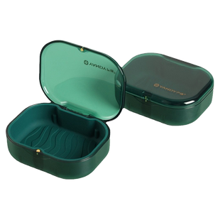 严迪磁吸牙套收纳盒简约可爱隐形牙套盒子正畸保持器矫正器便携盒