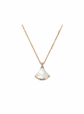 ITAILIBVIGARI白贝母小扇子项链