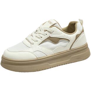 人本官方店厚底小白鞋女款透气新款爆款夏季女鞋增高休闲经典板鞋