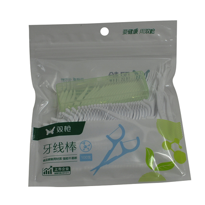 双枪一次性牙签线剔牙线棒便携盒