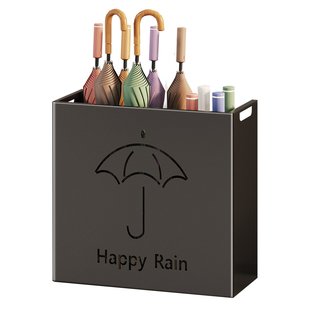 家用雨伞架酒店大堂商用挂伞架门口放置神器大容量沥水放置架伞桶